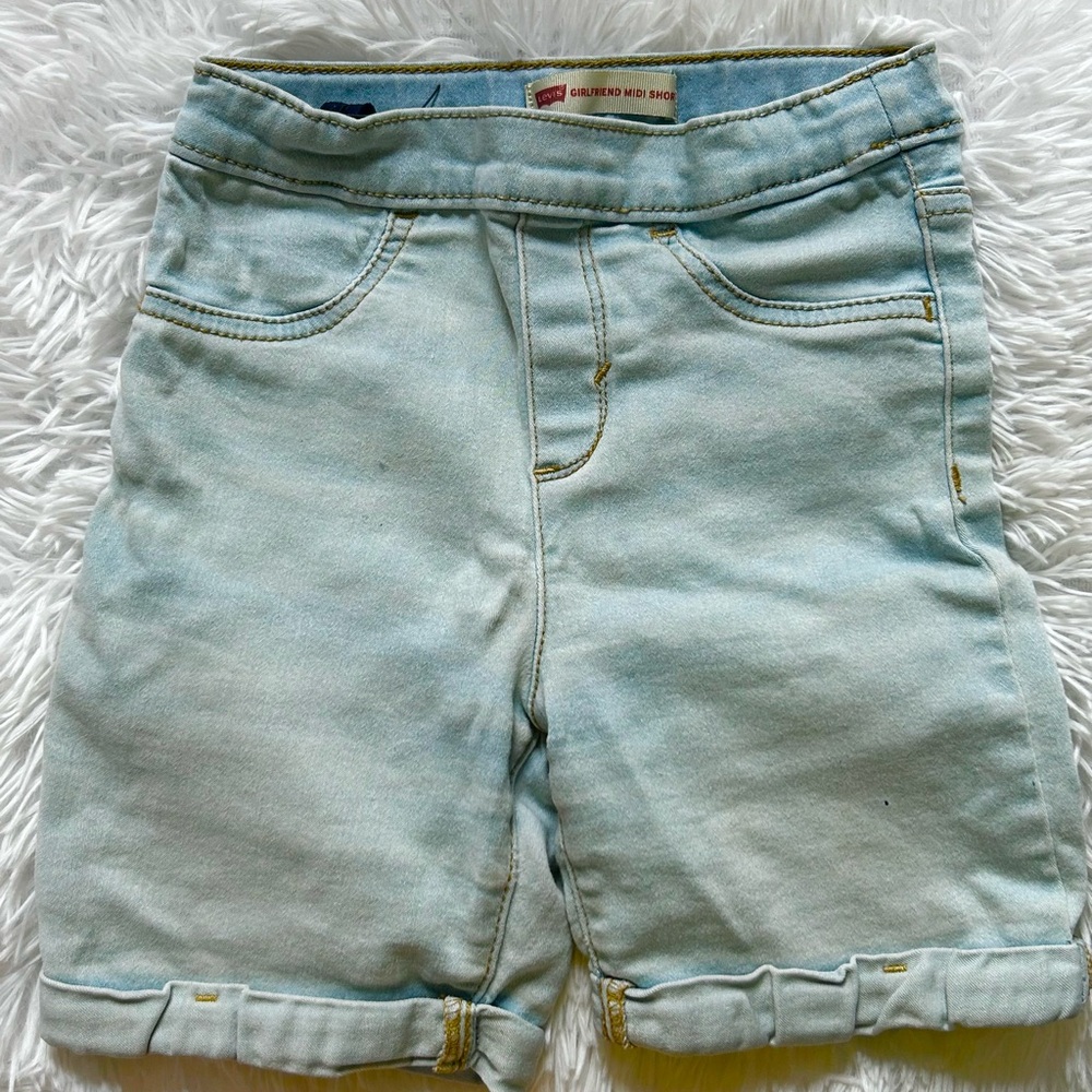 Kids Light Blue Denim Shorts